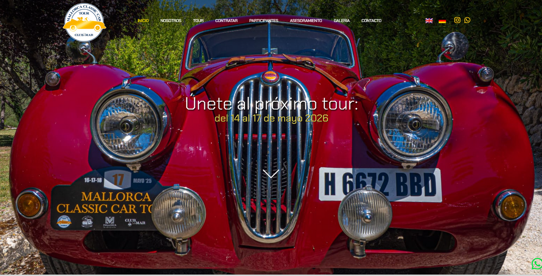 Mallorca Classic Car Tour 2026  del 14 al 17 de Mayo